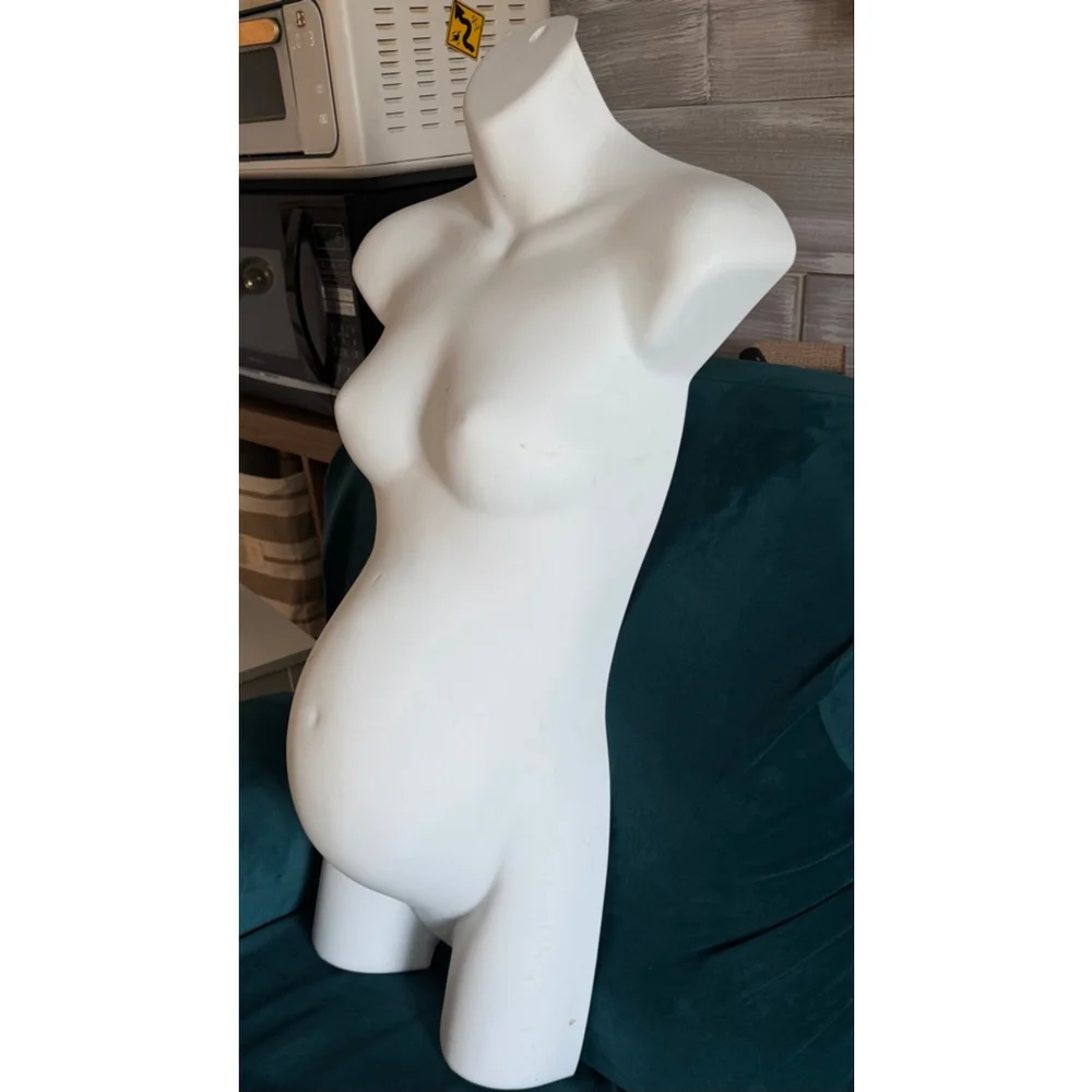 Women's Unbranded White Pregnant Mannequin Torso One Size - Picture 3 of 9